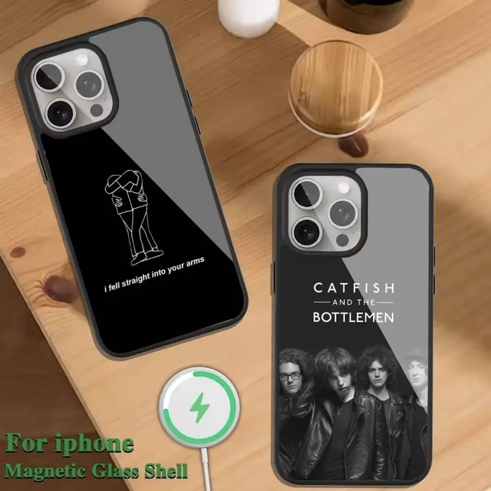 

Band C-Catfish B-Bottlemen Phone Case For Magnetic Wireless Charge Cover For iphone 16 15 14 13 12 11 Pro Max Plus Coque