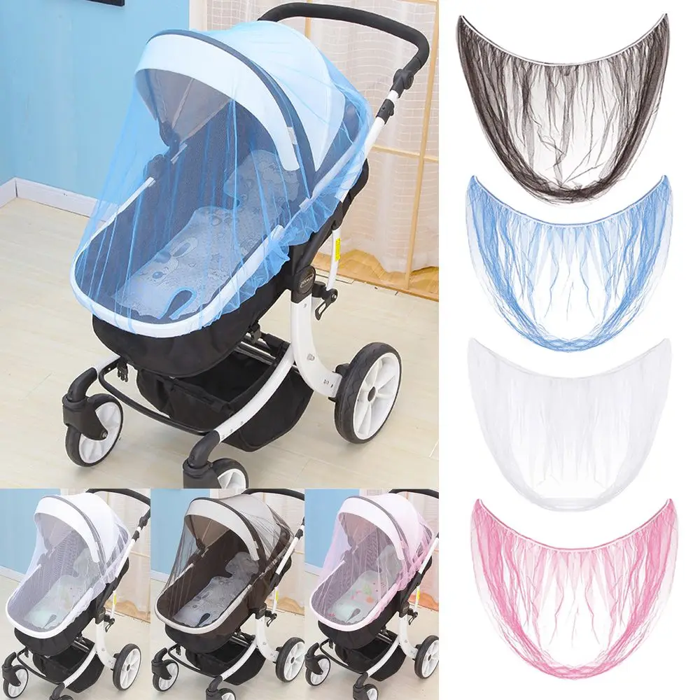 

Summer Mosquito Net Baby Stroller Pushchair Mosquito Insect Shield Net Safe Infants Protection Mesh Stroller Accessories 150cm