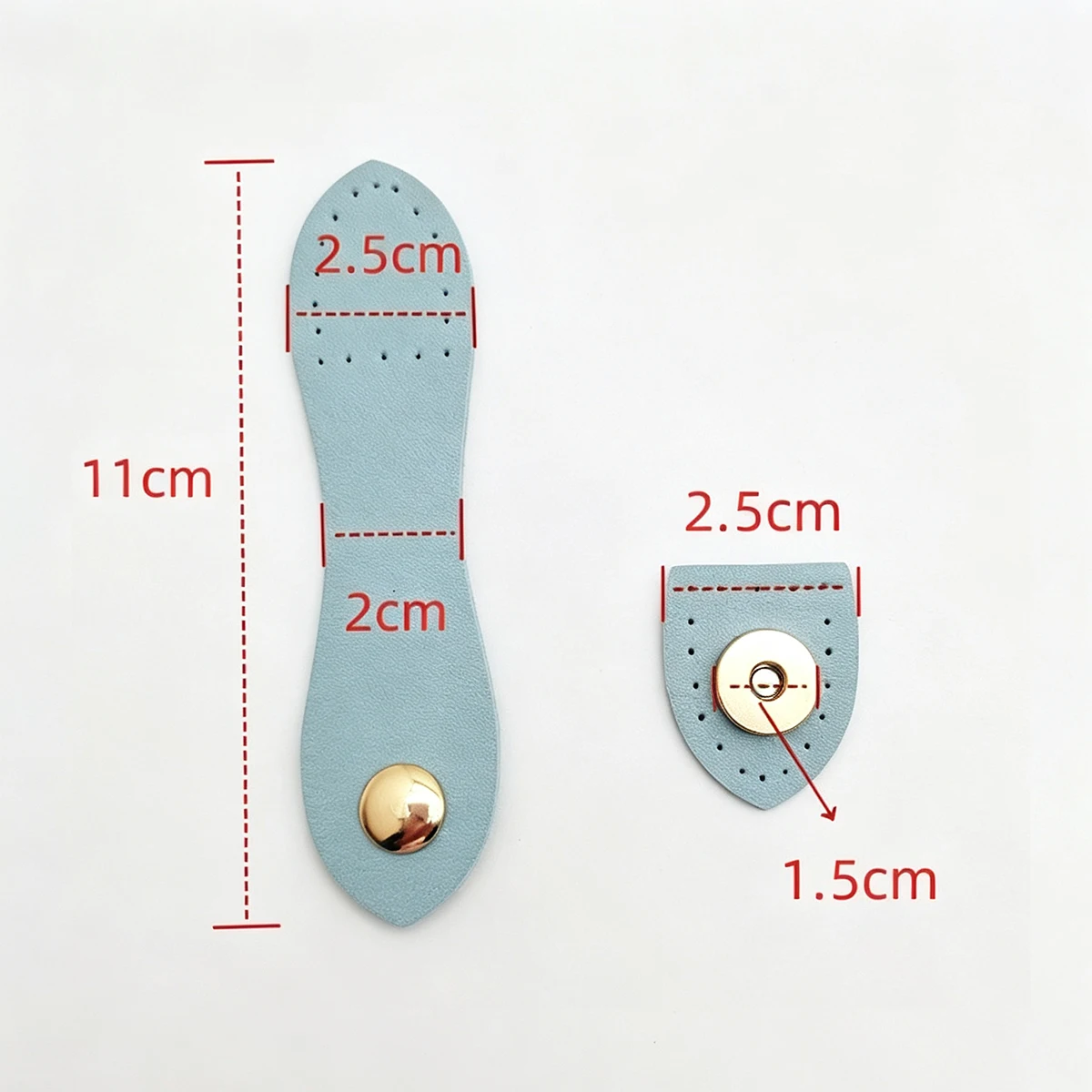 5/10Pcs PU Leather Magnetic Snap Buttons, Sew‑on Magnetic Clasp Fasteners for DIY Handmade Bag Purse Wallet Craft Accessories