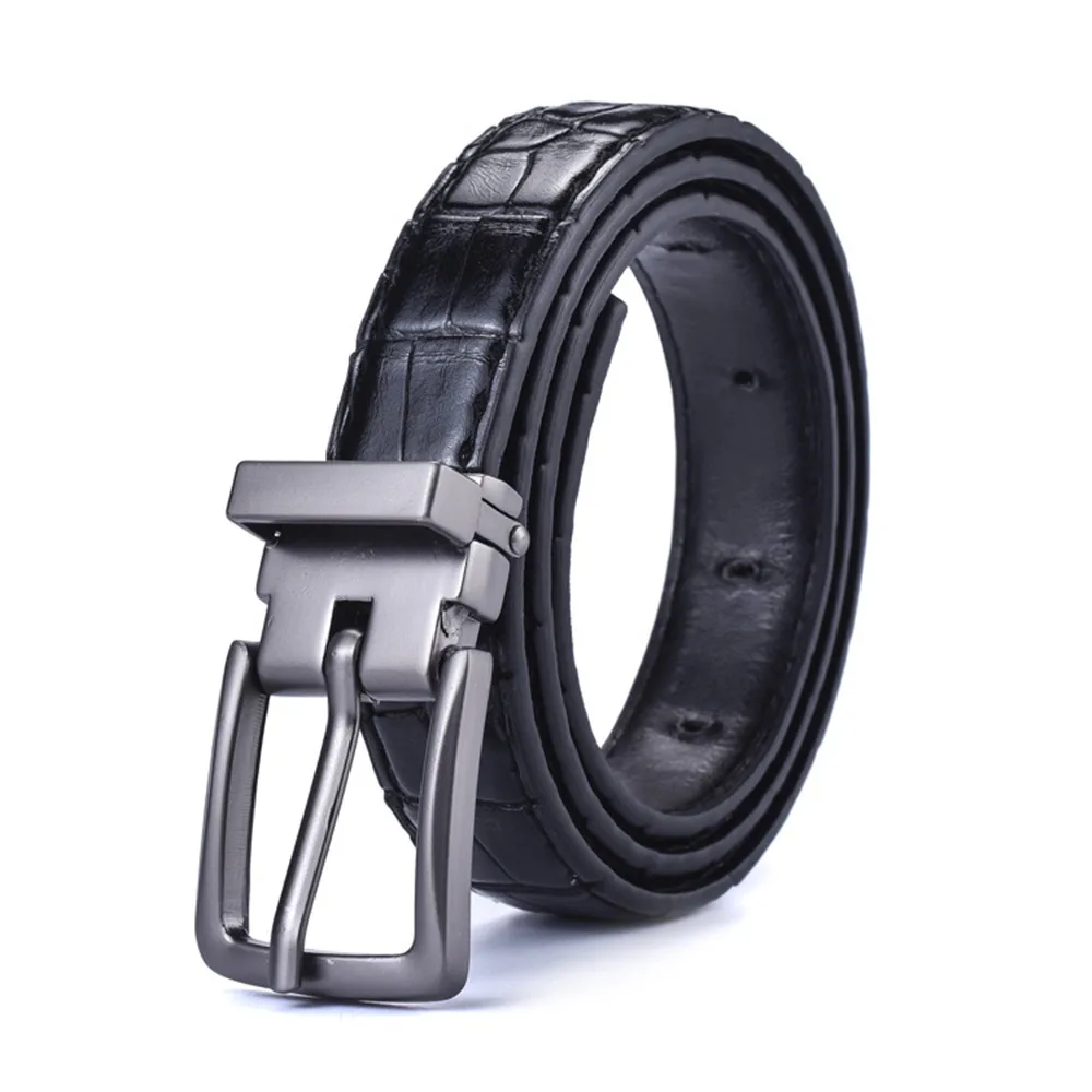 Unisex belt, casual, versatile, simple, black, thin, waist belt, Korean style, retro, pin buckle, jeans belt, student