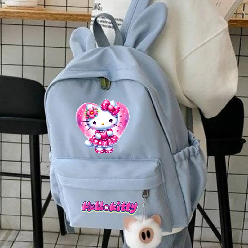 Cute Hello Kitty Backpack for Girl Boy Student Teenager Children Back To School Rucksack Women Casual Bag Kids Birthday Gift Toy