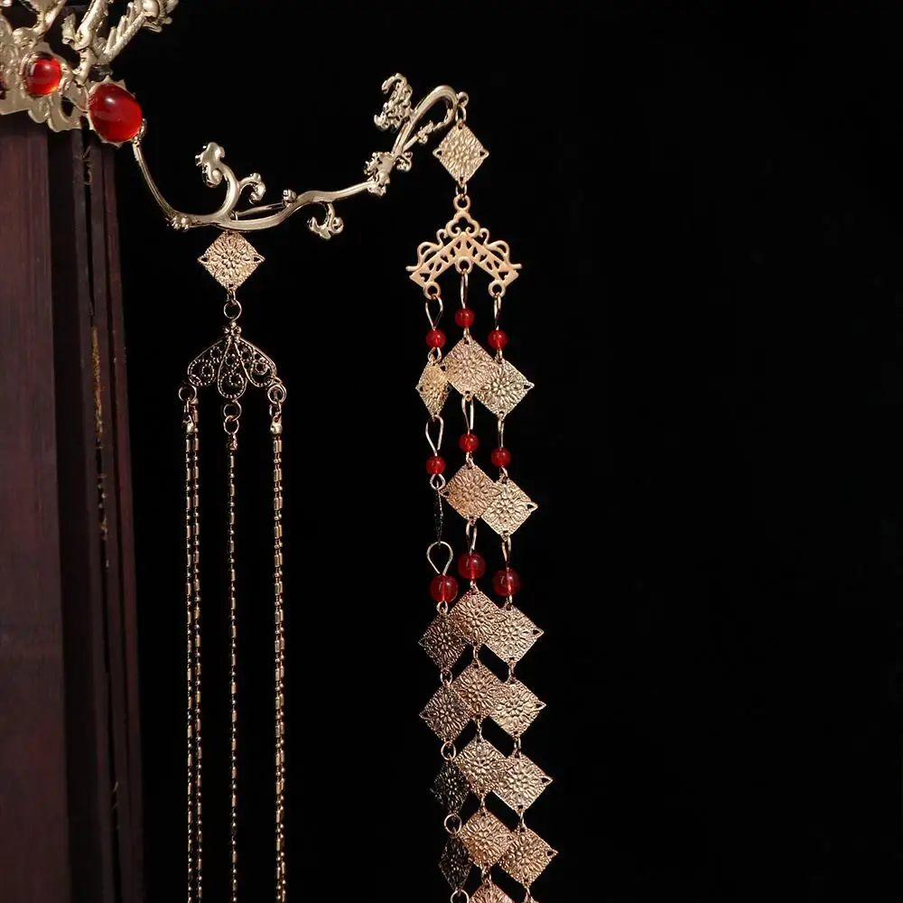 

Step Shake Chinese Style Flower Ancient Style Costume Props Hair Accessories Women Hair Fork Tassel Hairpins Hanfu Hair Sticks