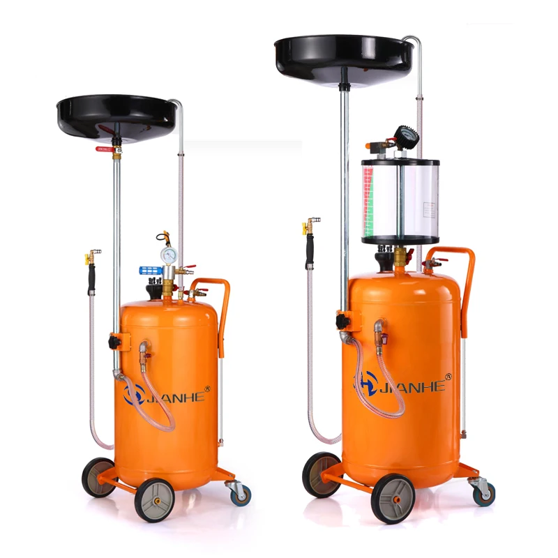 

Oil Drainer 35L 70L 80L Pneumatic Car Auto Engine Waste Oil Extractor Drainer Machine with Lift tank