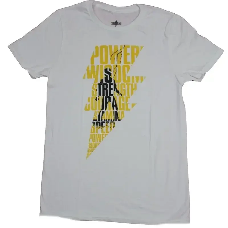 Shazam Adult New T Shirt Classic Bolt Filled With Billy Batson Virtues of