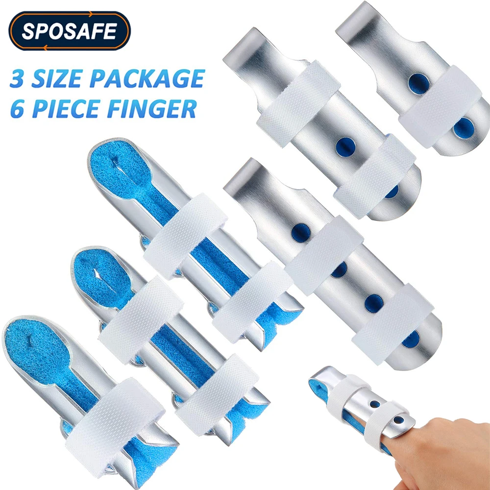 1/3/6PCS Metal Finger Splints Finger Support Stabilizer for Adults Children Finger Knuckle Joint Fixation Finger Pain Relief