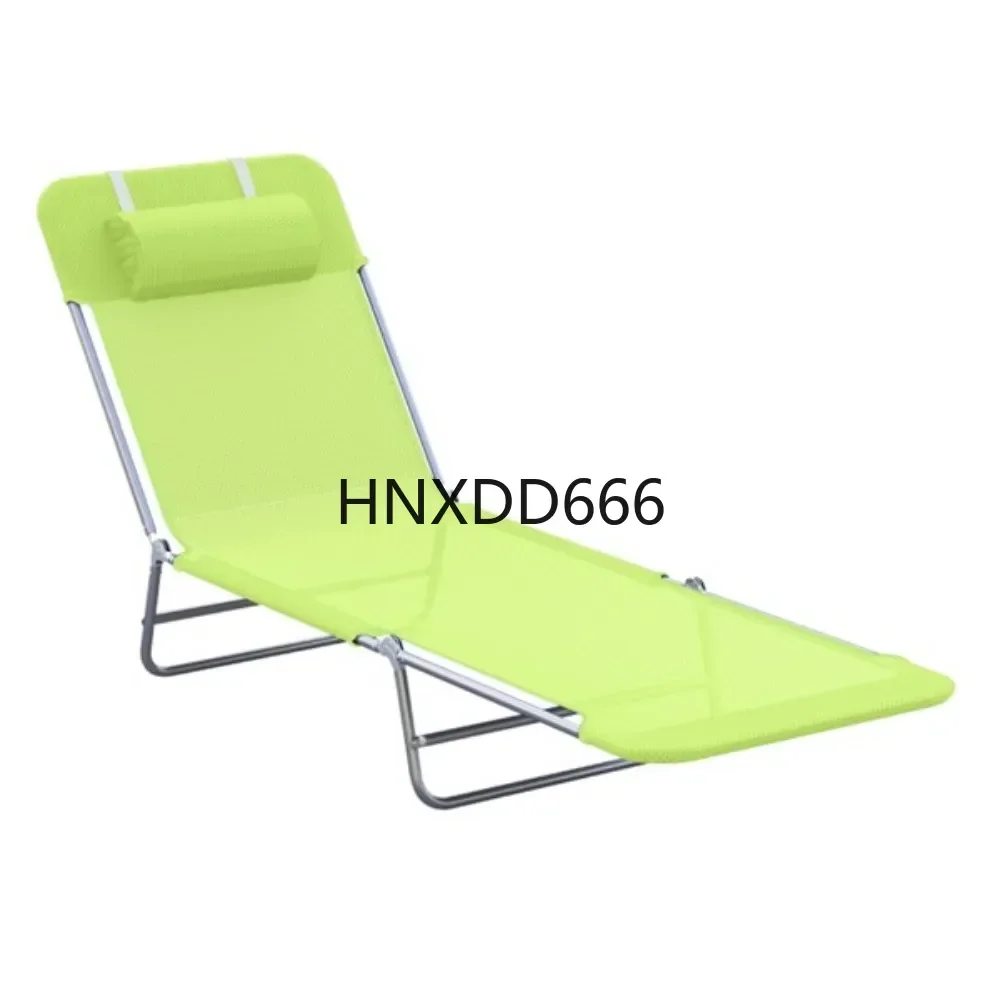 

Fold-out recliner / beach chair waterproof powder-coated steel foldable design for easy transport and comfortable headrest