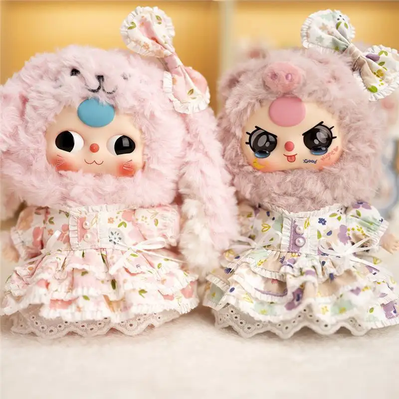 

Dolls Animals Party Cute Style Pleated Skirt Baby Three Plush Dolls Toys Blind Boxes Matching Clothes【No Dolls.】