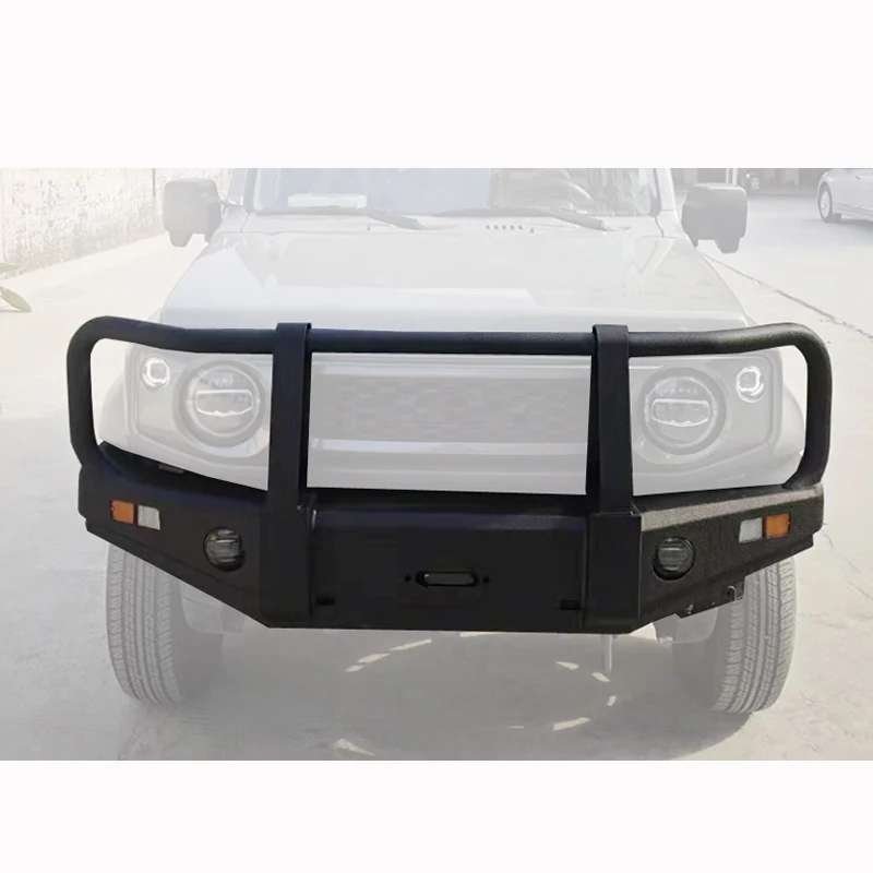 

New Factory Price Aluminum Front Bumper With U Bull For Suzuki Jimny Parts Bolt-On From Maiker