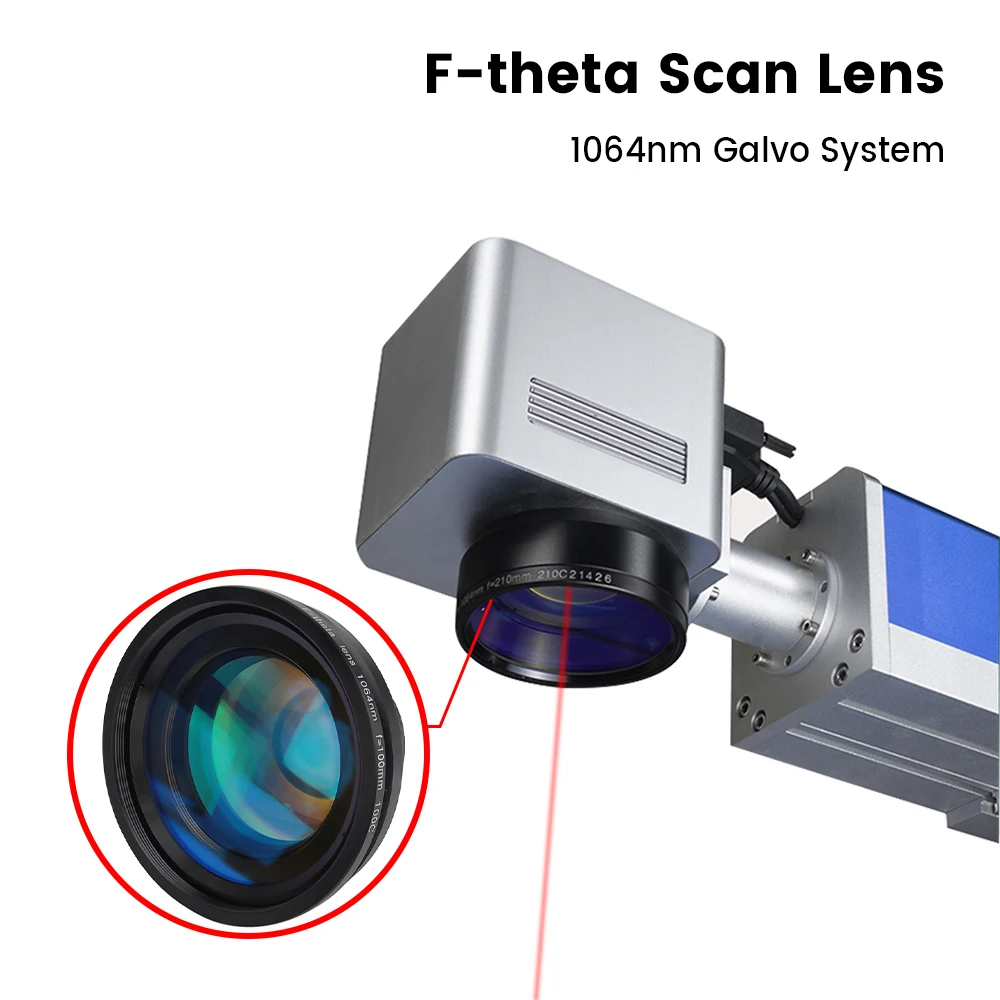 F-theta Scan Lens 70x70 F100 175x175 F254 300x300 F420 for 1064nm YAG Optical Fiber Laser Marking Machine Part