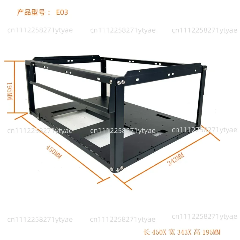 Stackable open chassis X79X99 dual-channel EATX motherboard bracket vertical and horizontal AI supercomputer rack