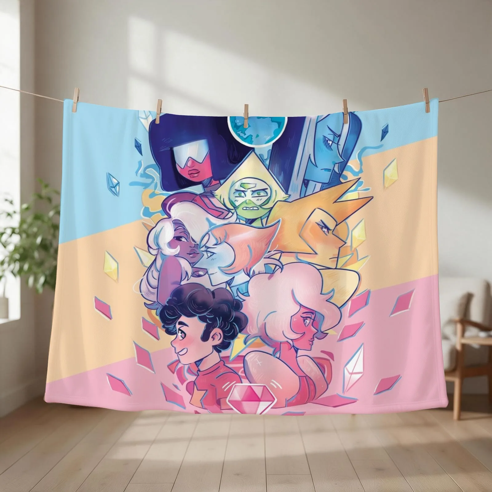 steven universe Throw Blanket couch cozy soft plush fuzzy picnic outdoor blanket