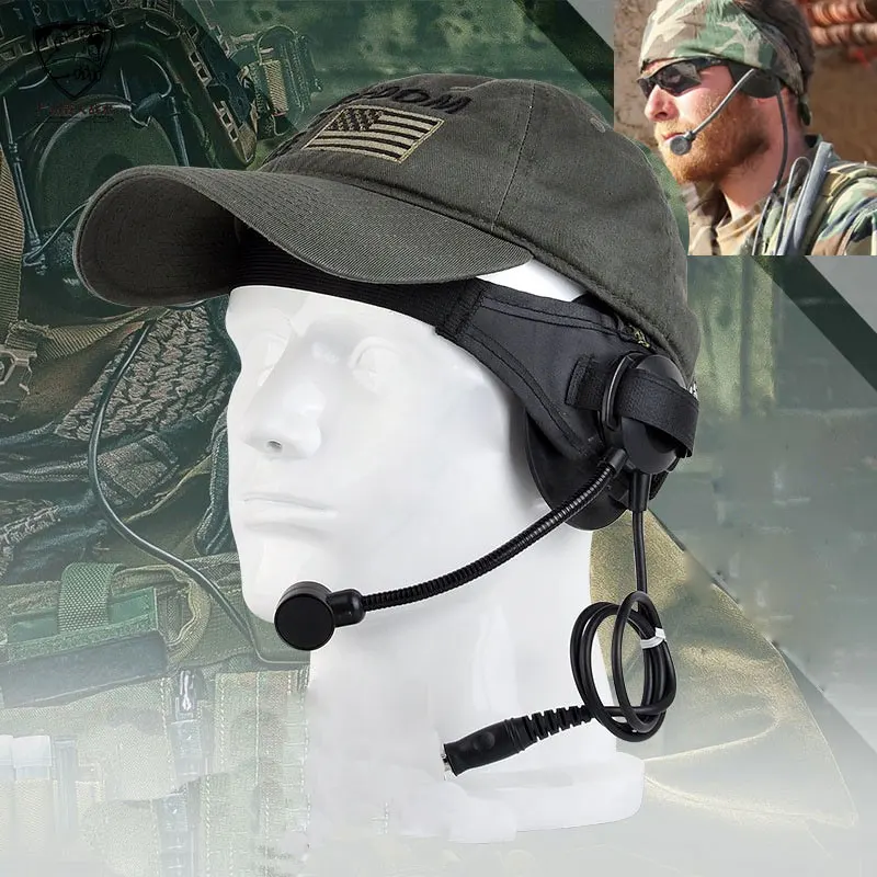 Cuffie tattiche regolabili Selex Airsoft Paintball Hunting Headset cuffie tattiche di lavoro di squadra Standard militare