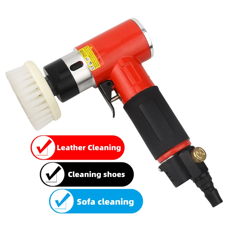 

Leather Sofa Pneumatic Brush Cleaning Machine Nylon Wire Pneumatic Brush Sofa Car Seat Interior Cleaning Tool