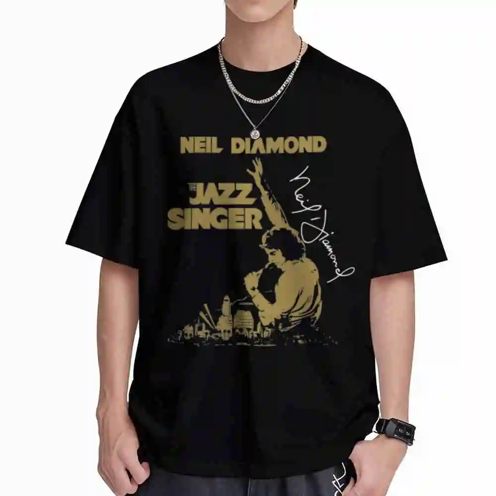 Neil Diamond The Jazz Singer Short Sleeve Tee 100% Cotton T-Shirt