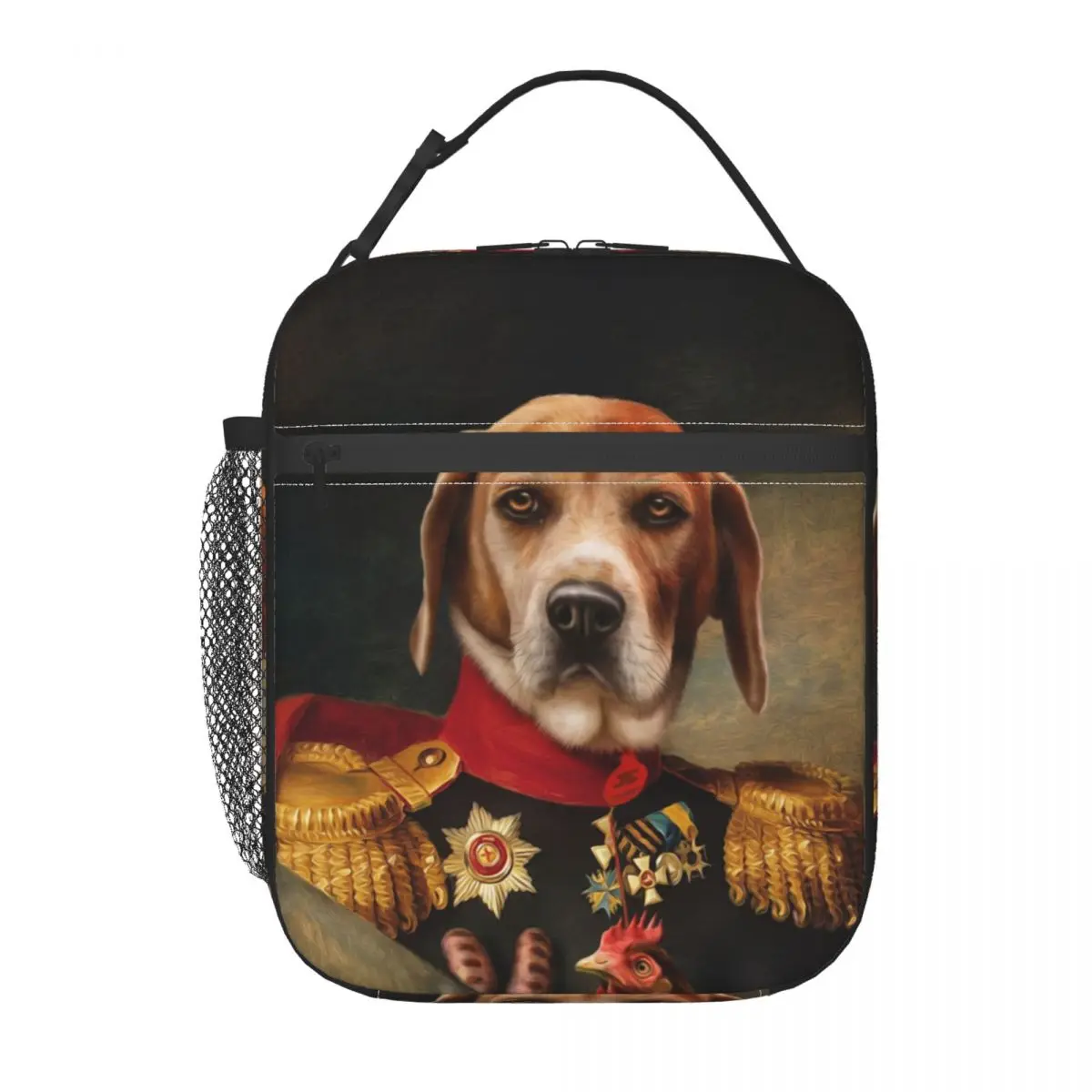 Beagle Dog Portrait Insulated Lunch Bag for Women Waterproof Pet Animal Art Cooler Thermal Lunch Box Office Picnic Travel