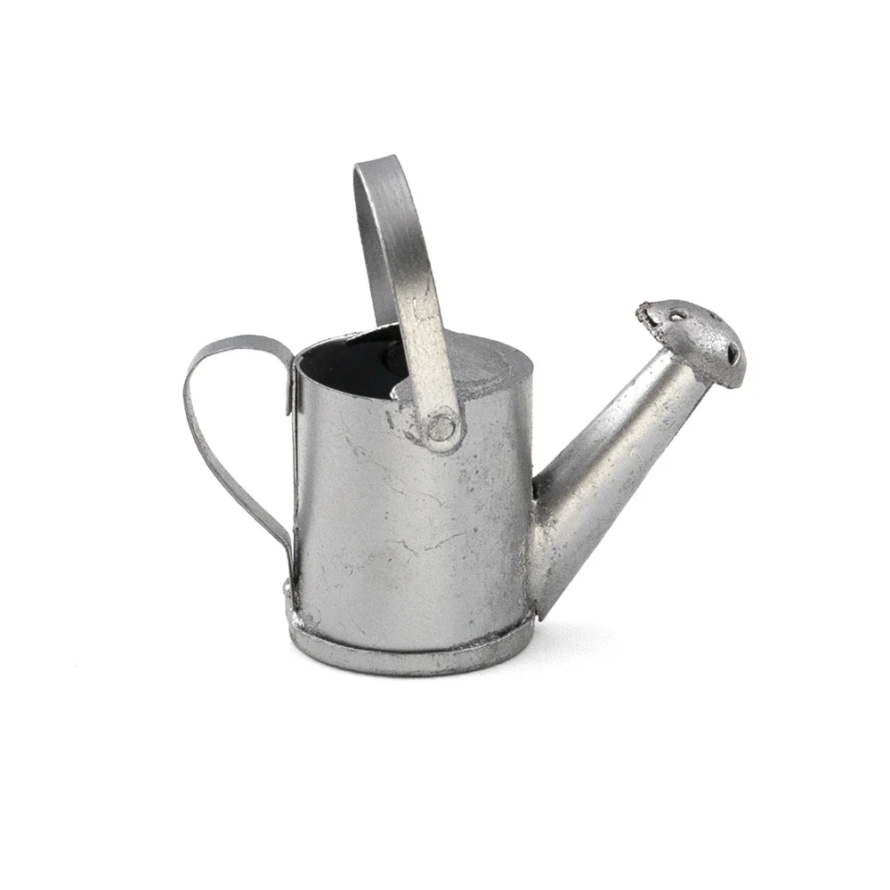 Regadera de Metal en miniatura para casa de muñecas, modelo de juguete para casa de muñecas, accesorios de decoración ob11 bjd, 1/12