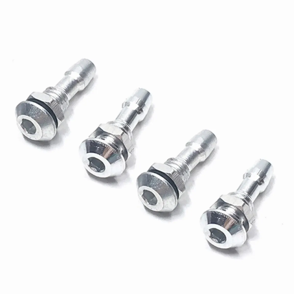 4PCS M6 M8 Aluminum Alloy Water Outlets Drain Nozzle Metal Cooling Nipple Faucet for RC Boat Silicone Hose Connect Accessories