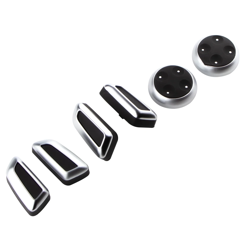 6Pcs ABS Car Seat Adjustment Button Switch Cover Knob Trim Decoration Cover for Audi A3 A4 B8 A5 A6 C6 C7 A7 Q3 Q5 Accessories