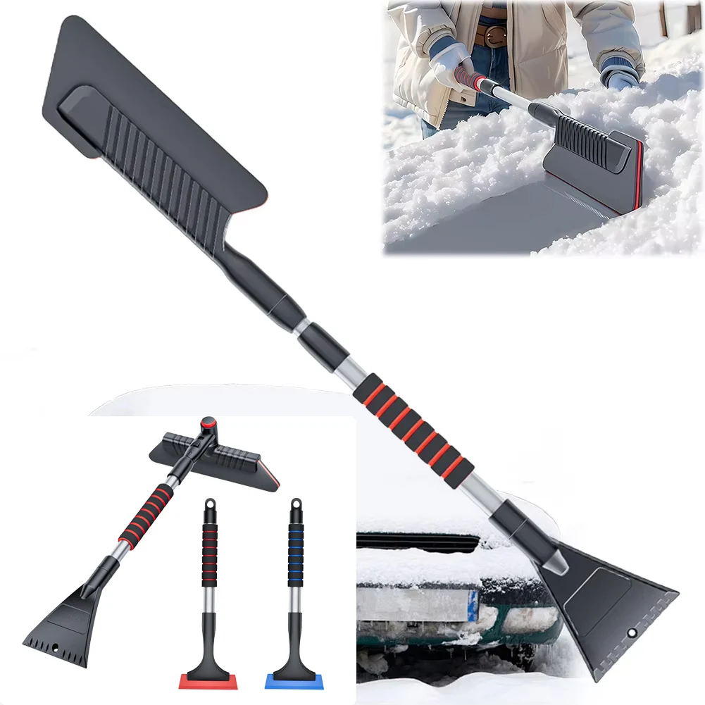 3 In 1 Detachable Snow Brush Multifunctional Windshield Snow Remover Front Windshield Ice Scraping Defrost Broom Car Accessories