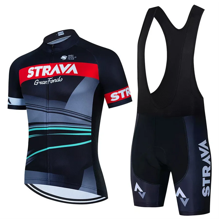 Summer short-sleeved men's tight fast drying breathable mountain road bike bicycle riding suit speed downhill suit set