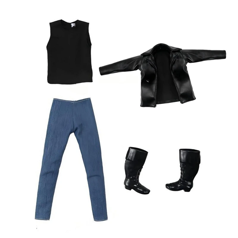 

Одежда для кукол 13 дюймов: модный комплект из топа, джинсов, пальто и ботинок для фигурок солдат 34 см, больших кукол и детских игрушек