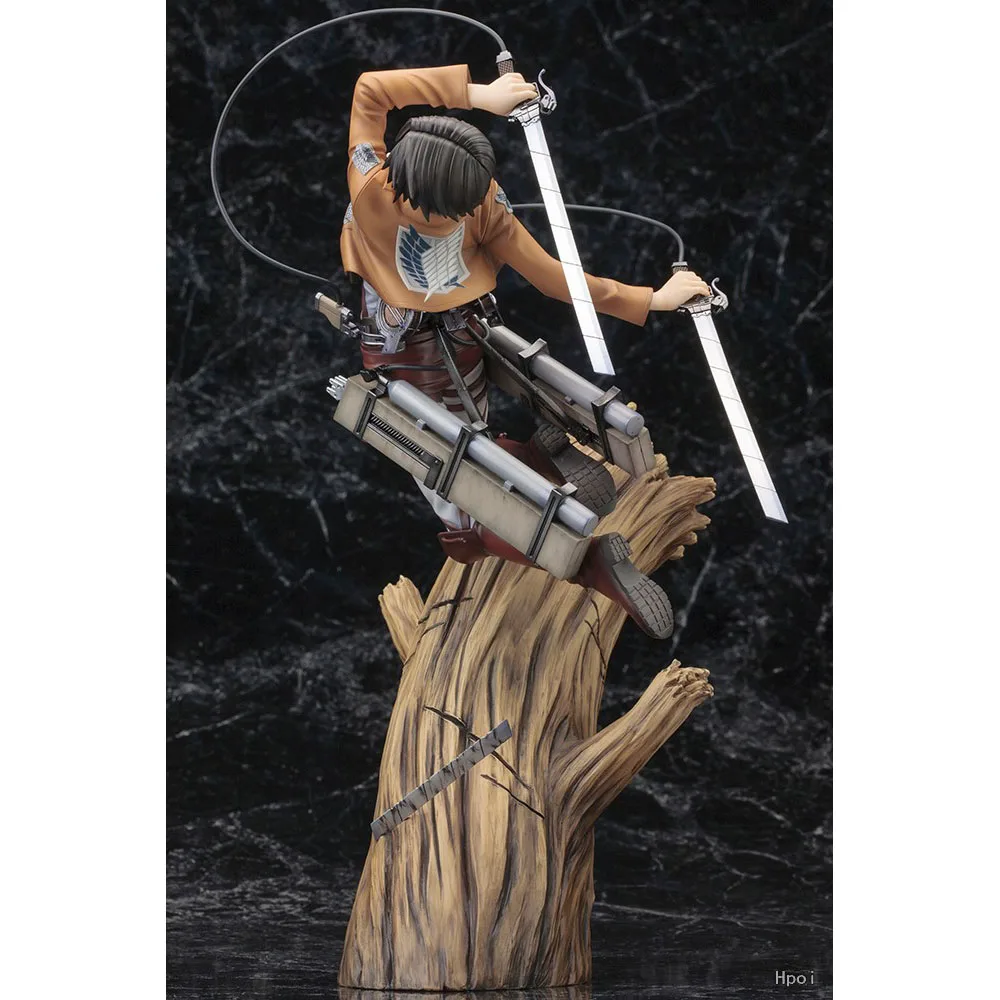 20CM Levi Ackerman Figure Anime Attack On Titan Proportion Fighting Cool Animation Model Toy Gift Collection Ornaments PVC