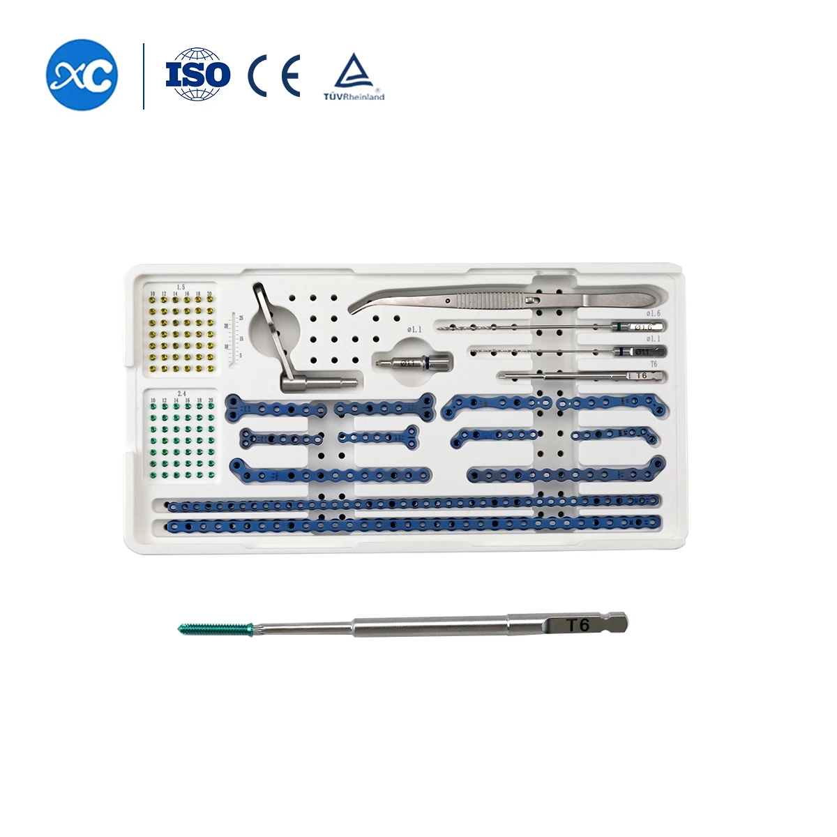 Veterinary Orthopedic 2.4mm ALPS Locking Plate Instrument Set For Small Animal Veterinary Orthopedic