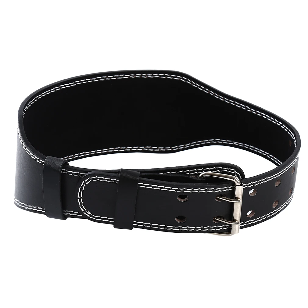 Leather Weightlifting Belt Gym Fitness Crossifit Dumbbell Barbell Powerlifting Back Support Power Training Weight Lifting Belt