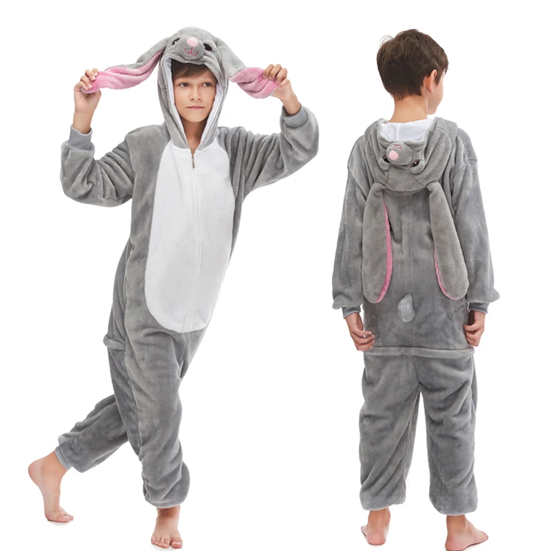 New Winter Unicorn Pajamas For Children Kigurumi Animal Pyjamas Kids Panda Licorne Onesie Boy Girls Sleepwear Unicornio Jumpsuit