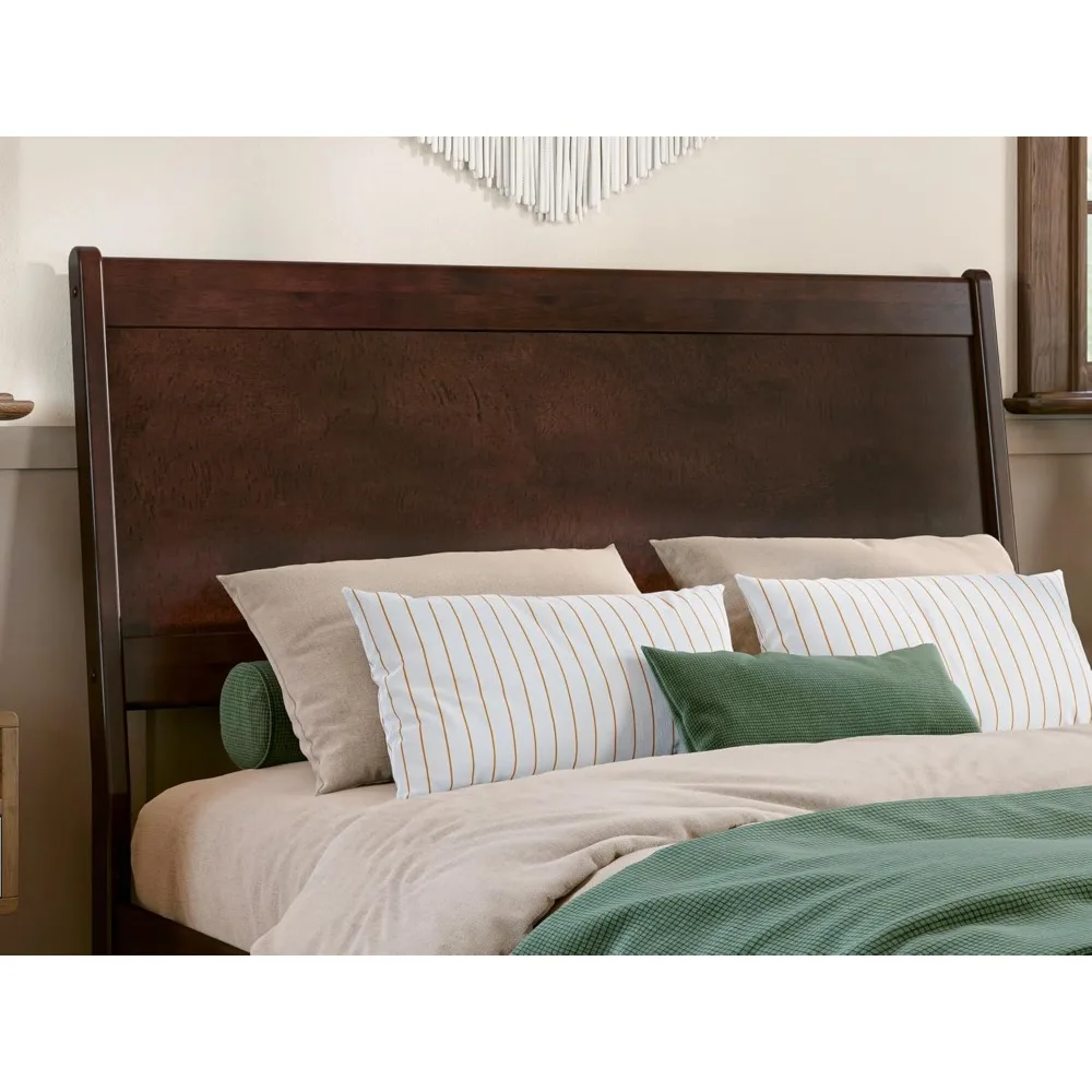 

Casanova Full Solid Wood Panel Headboard, Walnut