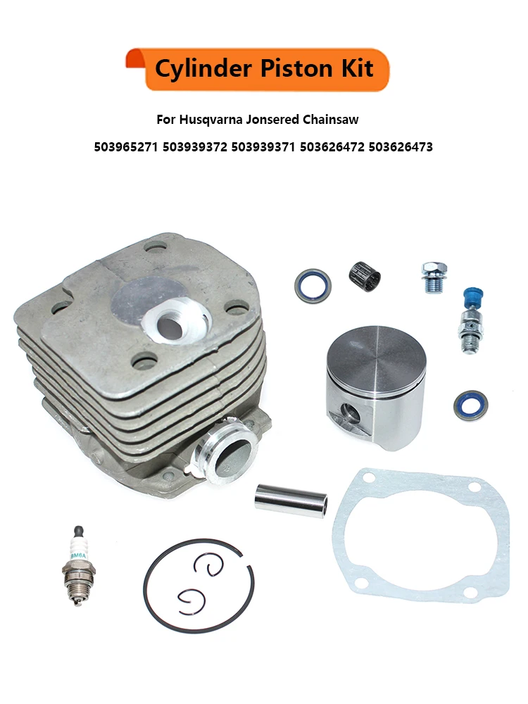 Zylinder Kolben Kit 50mm für Husqvarna 362 362XP 371 371K 371XP 372 372XP 375K Jonsered 2063 2071 2163 2171 CS2163 CS2171 – Detail 1