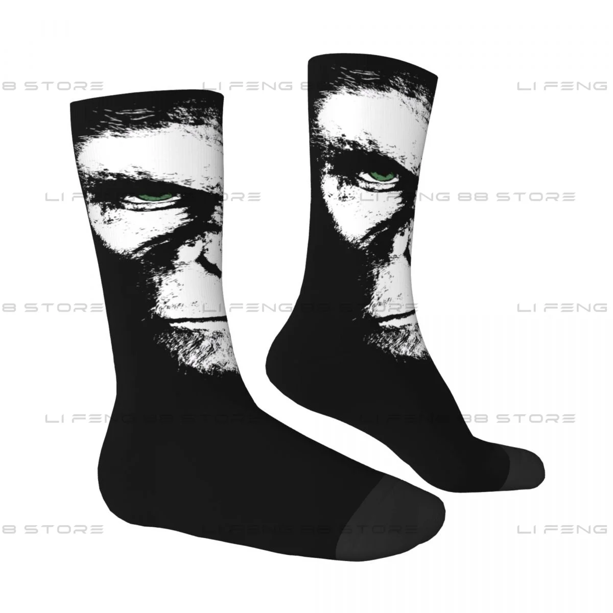 Gorilla Face Apes Will Rise White Men Women Socks Outdoor Novelty Spring Summer Autumn Winter Stockings Gift