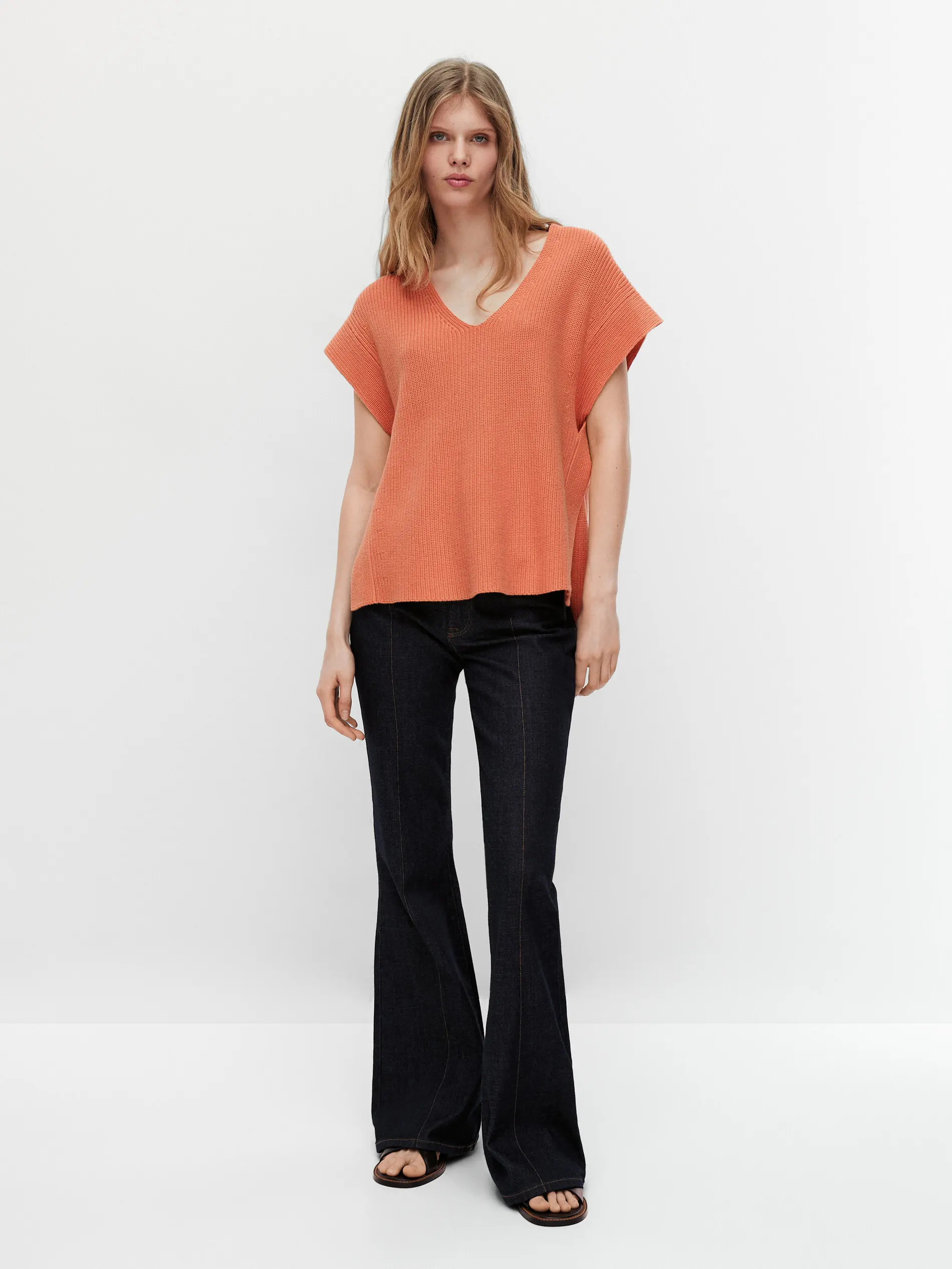 

Ethereal MD 2025 massidutti spring new style of Ladies' casual fashion knitted short-sleeved cotton vest