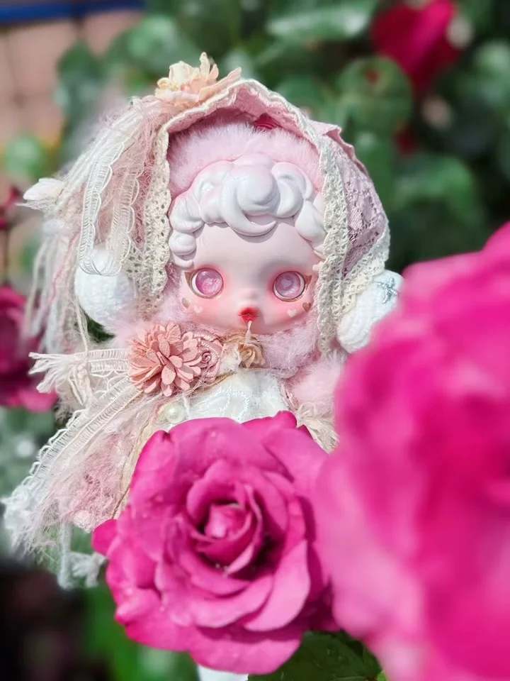 New SP  Velvet Plush Doll Gorgeous Clothes 17cm   Fashion Lace Headscarf Set Exquisite Leather Shoe Accessories