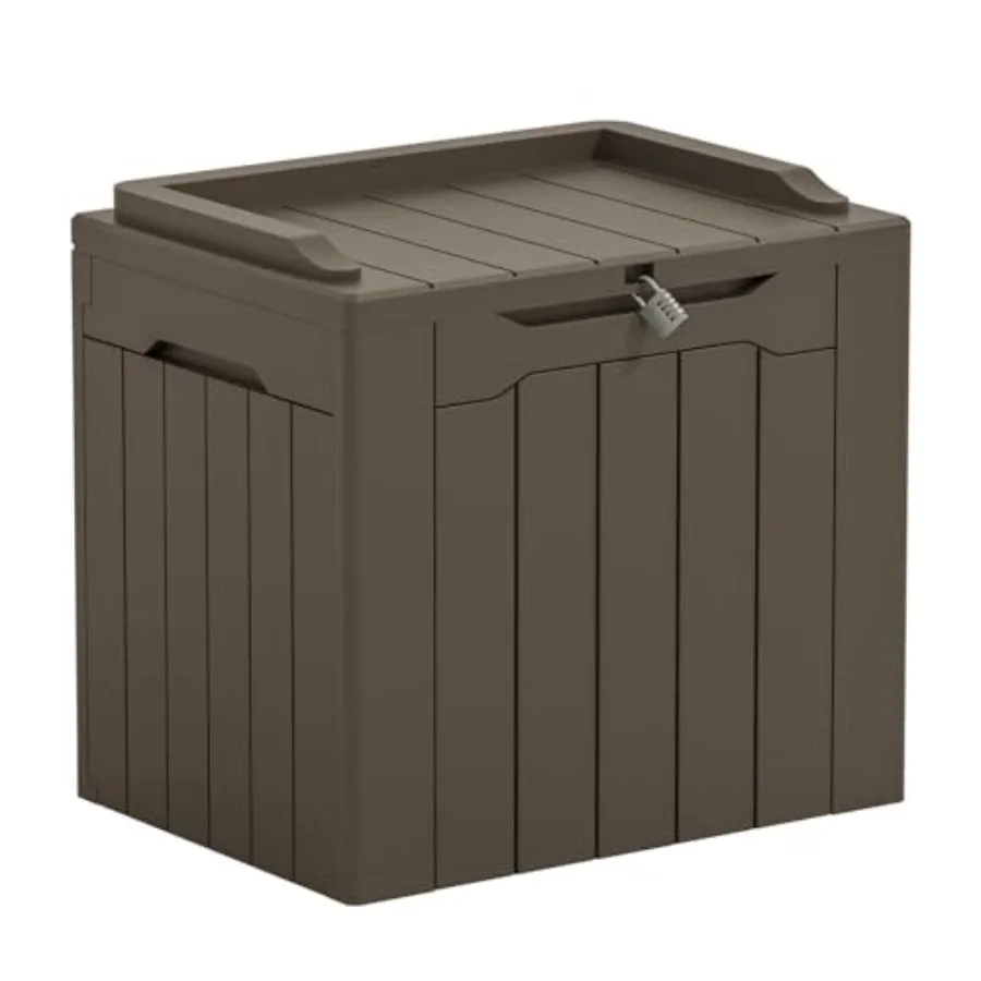 

Outdoor Storage Box Storage Box with Lid for Patio Furniture, Garden Tools, Pool Supplies, Waterproof and UV Resistant, Lockabl