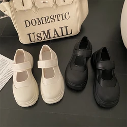 2023 New French Style Women Espadrilles Casual Platform Zapatillas Mujer Black Daily Girls Mary Fashion Vintage Loafers Shoes