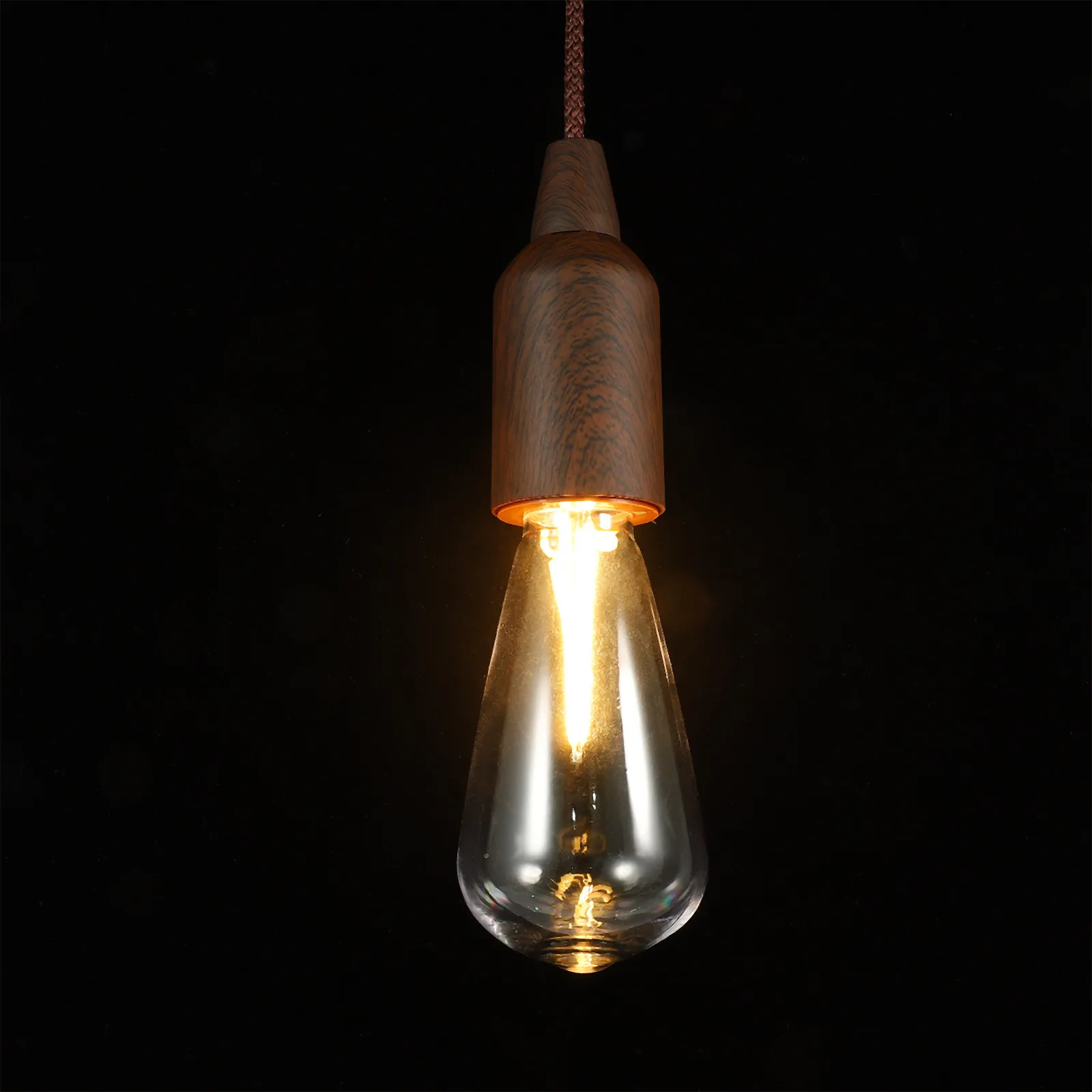 Vintage Retro Bulb Light Portable Camping Tent Bulb Lamp Pull String Outdoor Waterproof Hanging Light Christmas Party Atmosphere