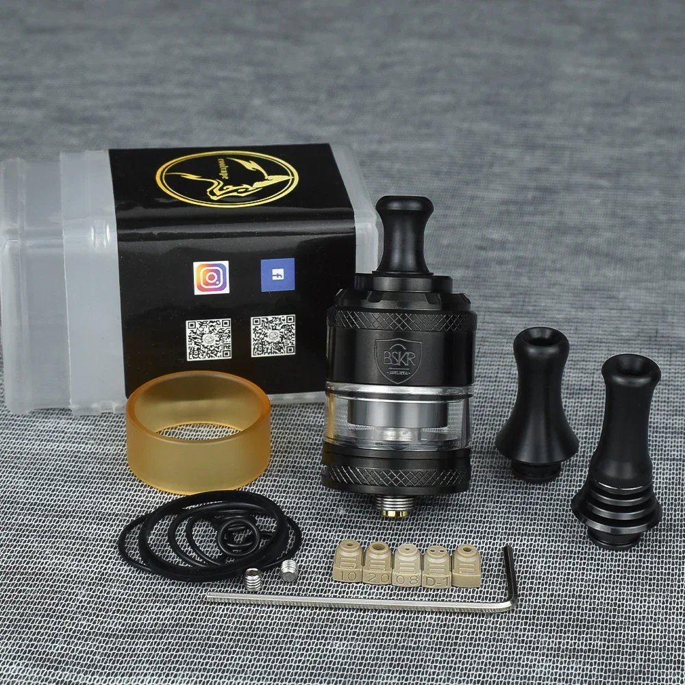 Berserker v2 MTL RTA 24mm 316 SS atomizador de cigarro eletrônico Bobina única Tanque MTL vape rta para 510 mod mecânico vs kylin rta taifun