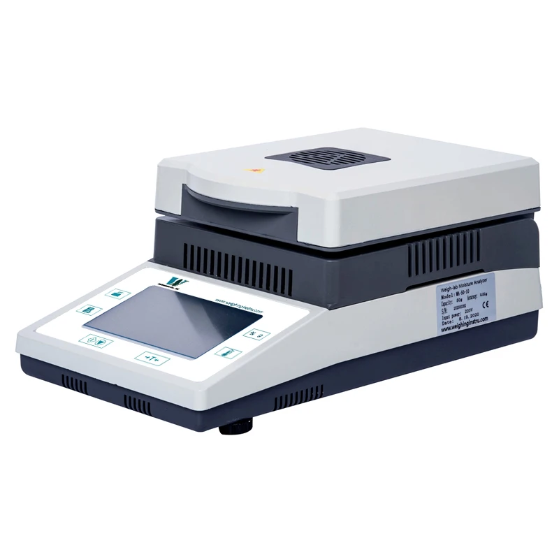 

110g lab humidity digital 0.001g high precision by 50g halogen cocoa maize water content soil dried fruits moisture analyzer