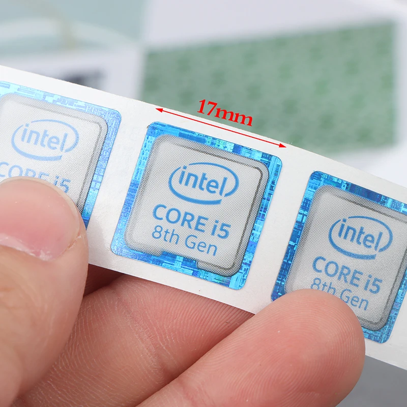 1/5Pcs Label Sticker Laptop Desktop Cpu Xeon Pentium Processor Labe Logo Celeron Intel Core 8th Generation Core I3 I5 I7