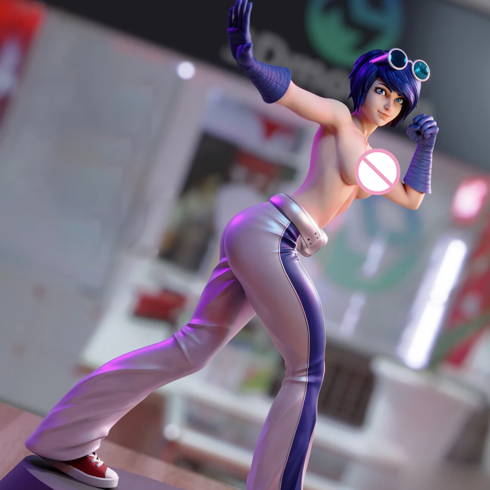 1/24 May Lee King Fighters NSFW 3d nadrukowany Model żywiczny niemalowany zestaw Model figurki miniaturowy garaż zestawy Gk niezmontowane zabawki do samodzielnego montażu