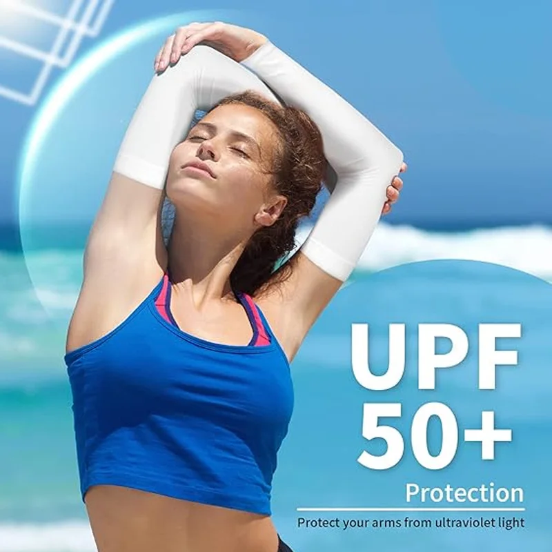 UPF 50+ Sun Sleeves for Arms, Cooling Cycling Arm Covers UV Protection, Breathable & Stretchable for Running, Driving, Outdoor​