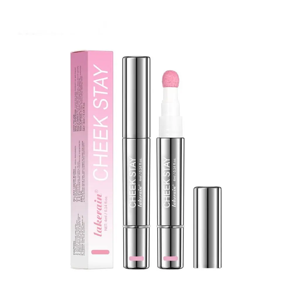 Semplice fard liquido impermeabile a 6 colori, resistente al sudore, ad asciugatura rapida, fard opaco, trucco naturale realistico in stick
