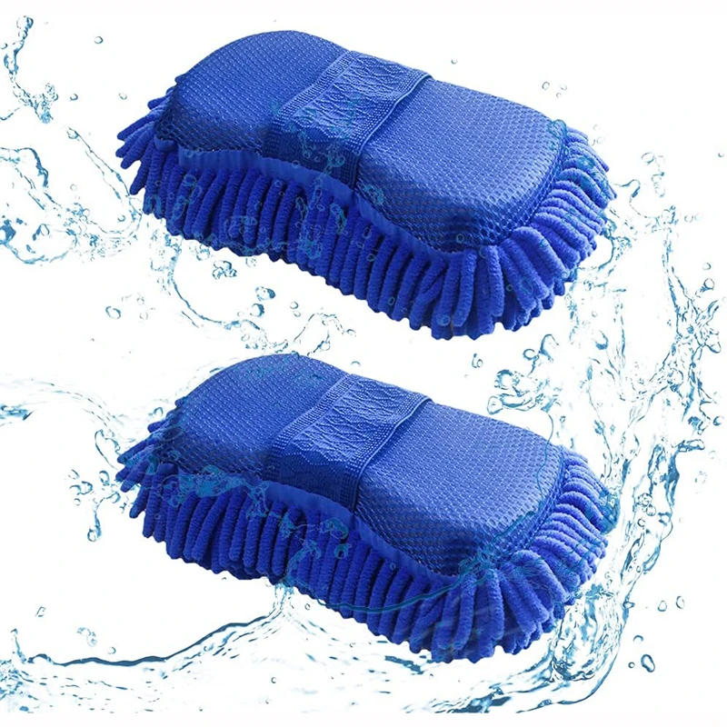 

1pcs Car wash gloves Auto cleaning sponge Car Window Cleaning Ultrafine Fiber Chenille Washer Sponge Brush Cleaning Tools