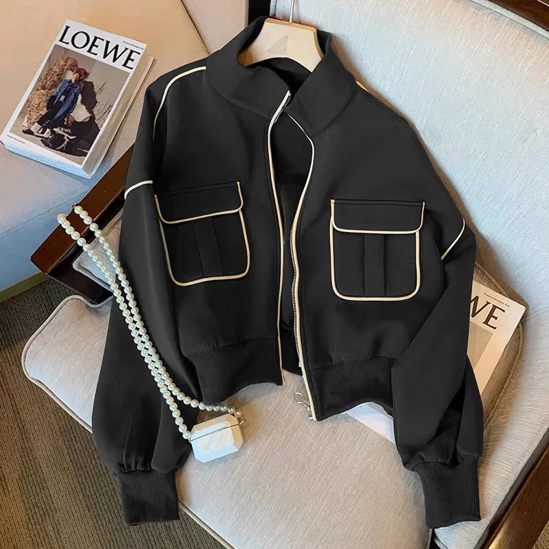 Baseball Jackets For Girls Womens Summer Off-road Classics Running Color-splicing Dot Hippie Lady Graffiti Flight Grunge Sequins