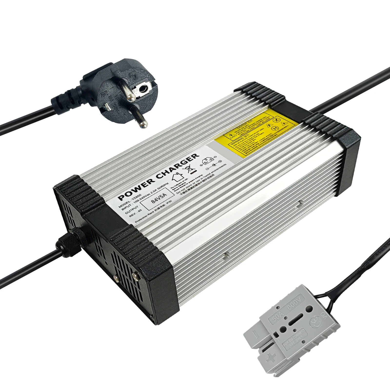 

YZPOWER 54.6V 8A Electric Bike Charger - Universal for URLIFE F1L E-Bike with Cooling Fan | Urban Commuter