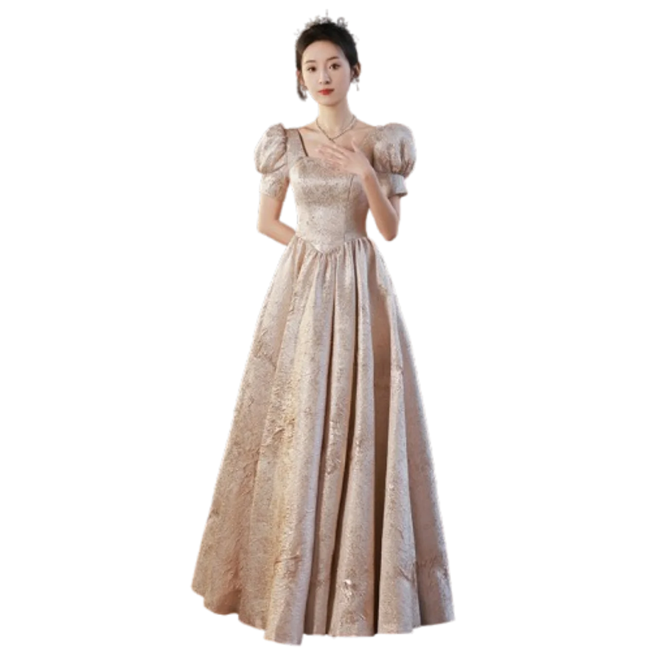 

Black Youth Graduation Evening Dress Temperament Explosion Satin Texture Company Annual Graduation Skirt Spring Vestidos De Gala