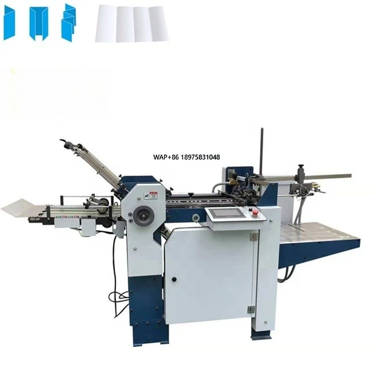 Electric Auto Brochure Paper Folding Machine Leaflet Paper Folder Machine Price for Sale