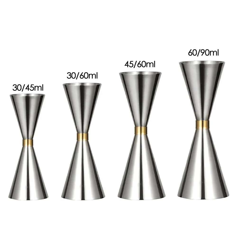 Stainless Steel Cocktail Bar Jigger Japanese Measuring Cup Double Shot Drink Spirit Measure Jigger Kitchen Party Bar Accessories
