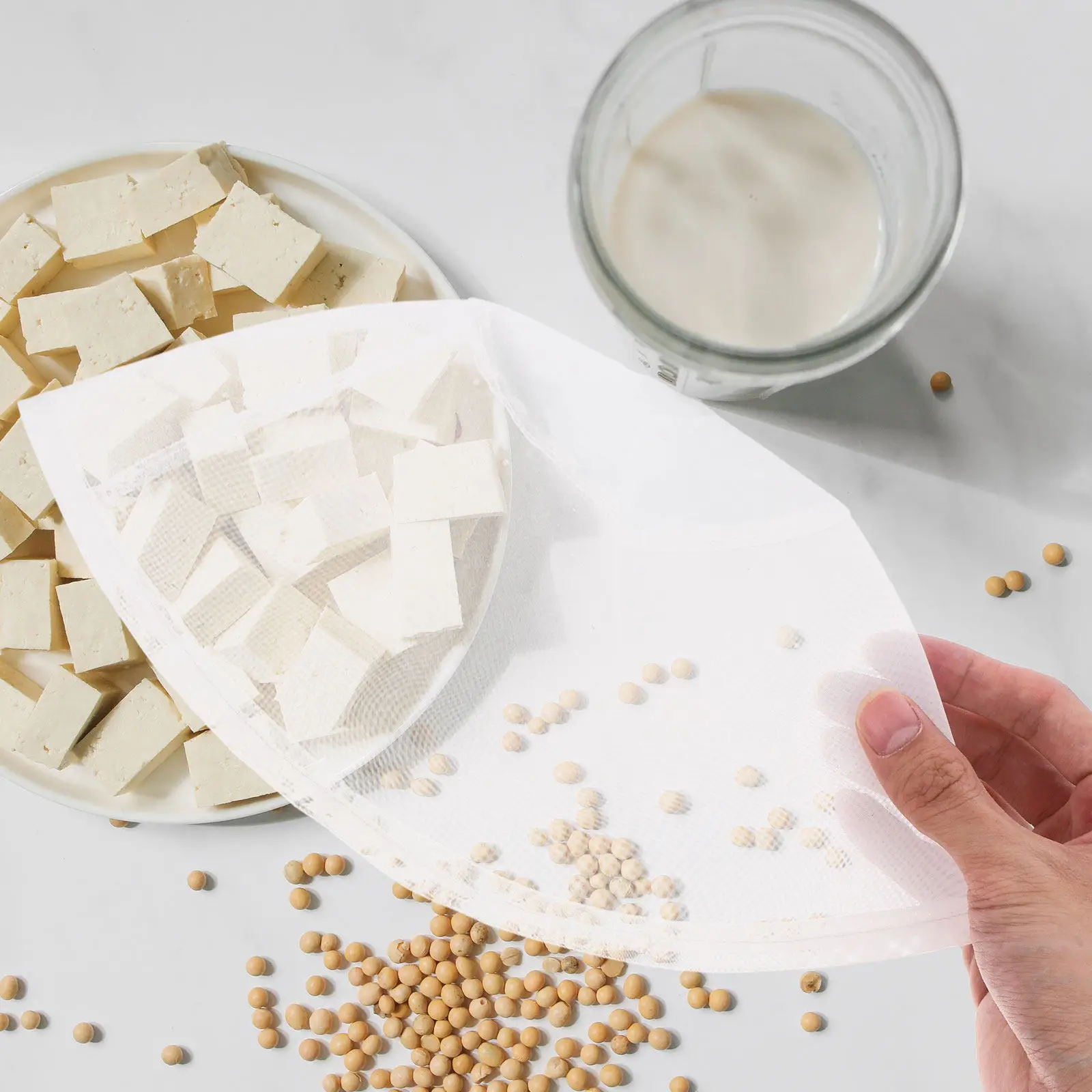 Soybean Milk Grinder Filter Mesh Compatible with Tofu Machines and Pulp Grinders High Efficiency Fine Grinding Smooth Texture